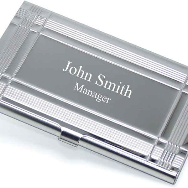 Quality Stainless Steel Business Card Holder-Free Engraving