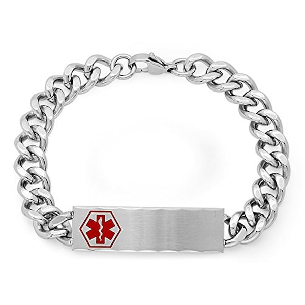 Quality Stainless Steel Two Tone Medical ID Bracelet