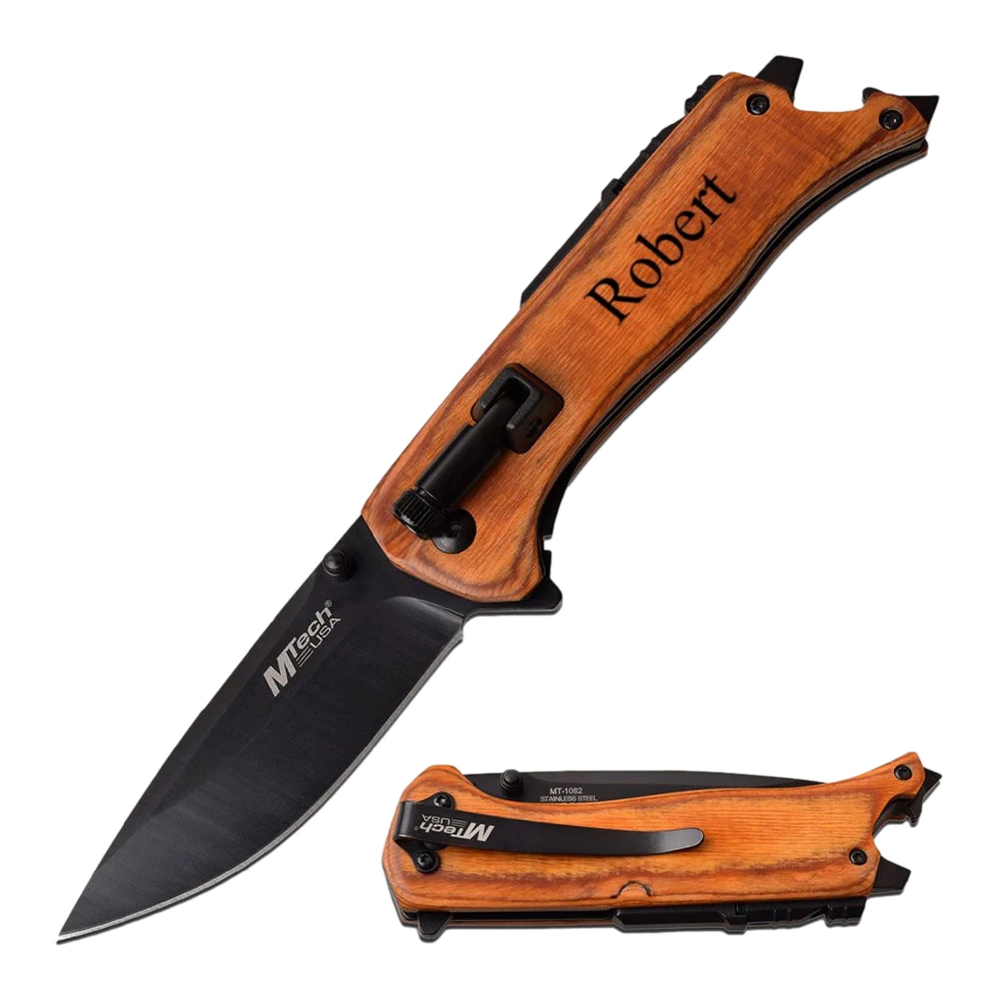 MTech USA Pakkawood Folding Knife | Outdoors Warehouse