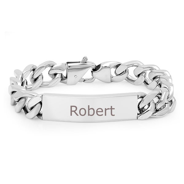 Personalized Quality Stainless Steel ID Bracelet