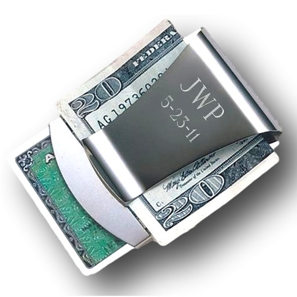 Personalized Smart Money Clip / Card Holder - Free Engraving