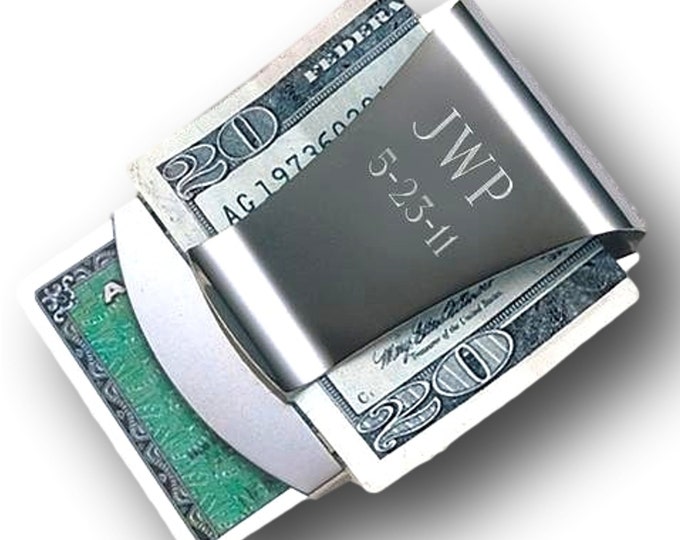 Personalized Smart Money Clip / Card Holder - Free Engraving