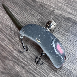 4 inch Wood Fishing Lure Smoking Pipe - Mouse, Unique, Hand Carved, Handmade, Custom