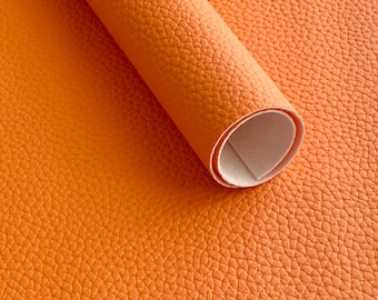 Faux leather, Faux leather sheet, Orange faux leather, Orange vegan leather, Faux leather glitter, Glitter faux leather, Hair bow supplies