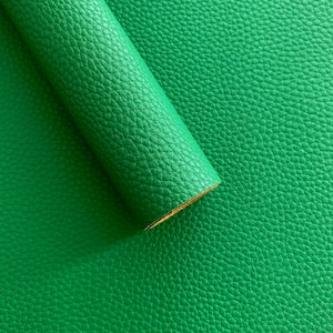 Green faux leather - Faux leather - Faux leather sheet - Green vegan leather - Green marine vinyl - Green vinyl - Marine vinyl leather