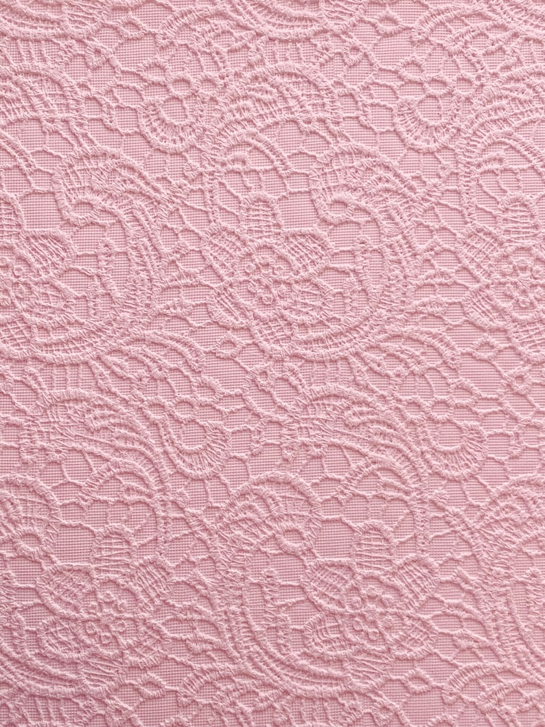 Pink Lace Faux Leather - Pink Faux Leather -faux Leather Sheet - Faux ...