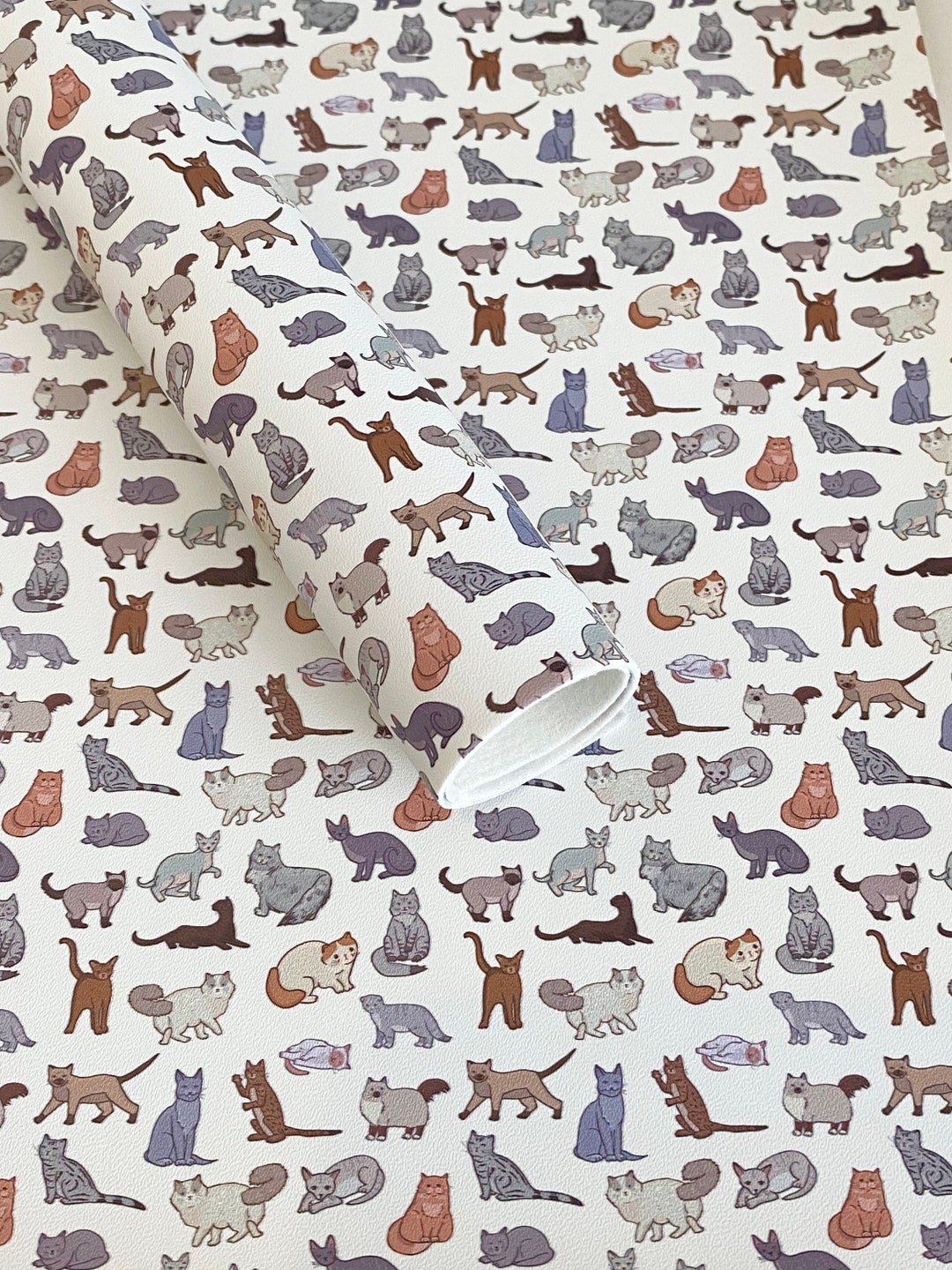 Faux Leather Sheet Faux Leather DETASH Cat Faux Leather Etsy