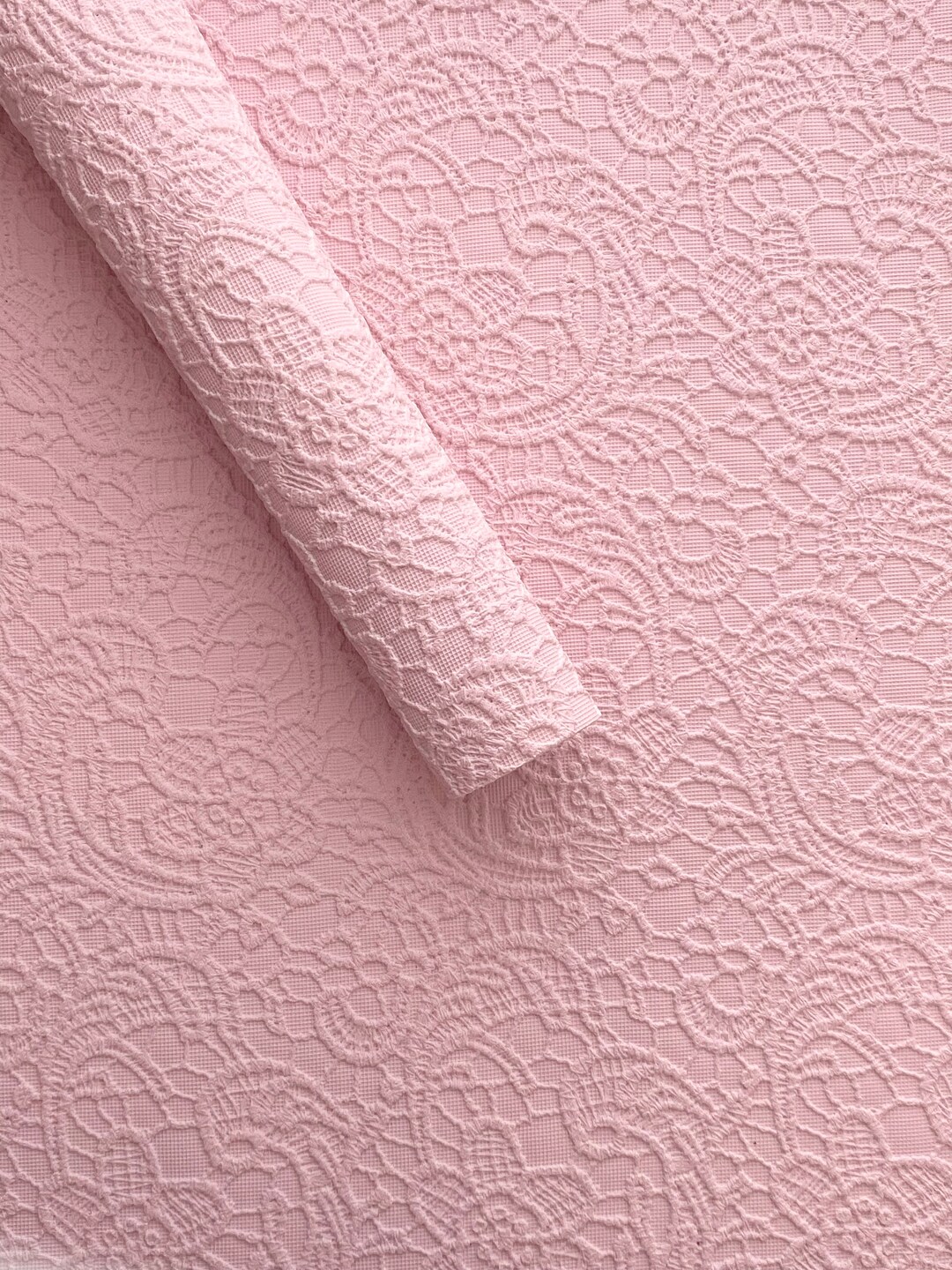 Pink Lace Faux Leather - Pink Faux Leather -faux Leather Sheet - Faux ...