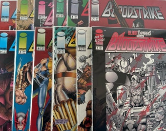 BLOODSTRIKE : Issues 1-12 by IMAGE Comics. Clean Copies. Liefeld