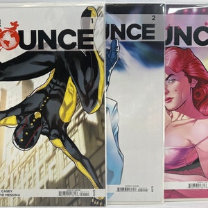 BOUNCE Comic Books: Issues 1-3. Indie Comics published by Image. Excellent condition. Cool Alternative Sci-fi Fantasy Superhero.
