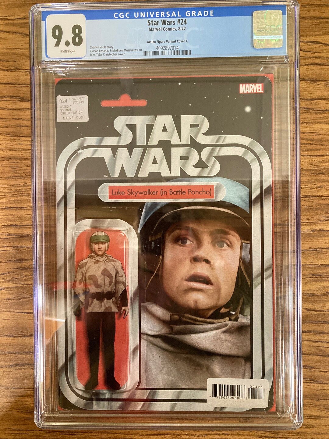 STAR WARS 24 Action Figure Variant Cover a Luke Skywalker Etsy
