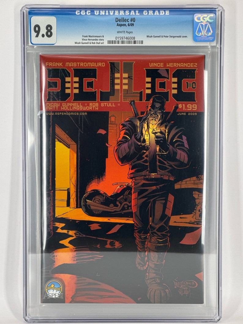 Dellec 0 Zero Aspen Comic Book 2009: High-Grade 9.8 CGC. Rare Collectible Comic. Indie Publisher Alternative Stuff image 1