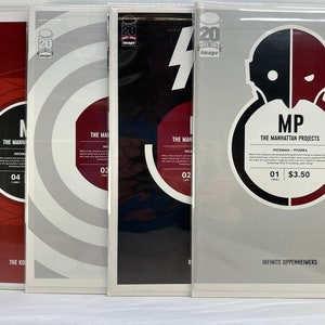 THE MANHATTAN PROJECTS Comic Books: Issues 1-4. Indie Comics published by Image. Excellent condition. Cool Alternative Sci-fi Action
