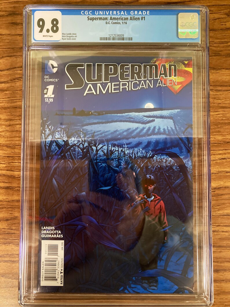 SUPERMAN: American Alien CGC Graded Comic Books. Choose from 1-7 w/ Variant Covers etc. High Grade Collectible Choose from Dropdown Menu. #1 Regular Cover 9.8