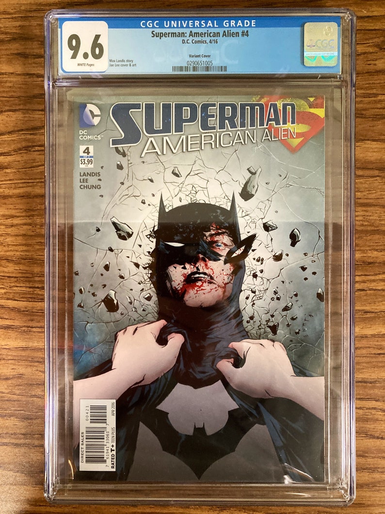 SUPERMAN: American Alien CGC Graded Comic Books. Choose from 1-7 w/ Variant Covers etc. High Grade Collectible Choose from Dropdown Menu. #4 Variant 9.6