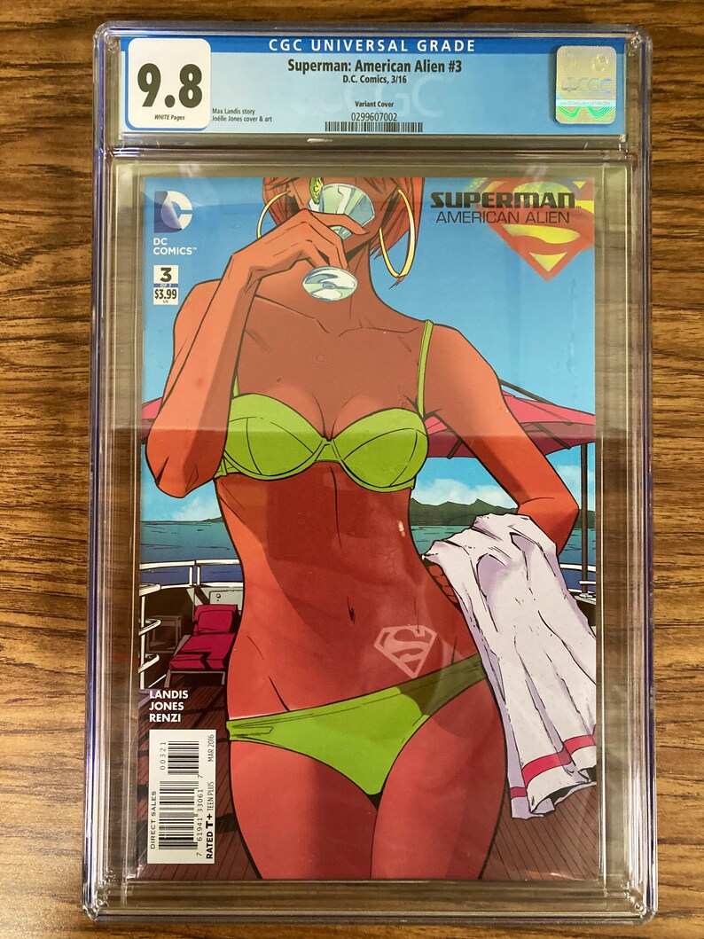 SUPERMAN: American Alien CGC Graded Comic Books. Choose from 1-7 w/ Variant Covers etc. High Grade Collectible Choose from Dropdown Menu. #3 Variant RARE 9.8