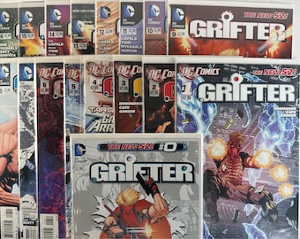 GRIFTER: New 52! 17 Issues Series set #1-16 w/ bonus #0 Higher-grade Copies. DC Superhero Comics. Original WildC.a.t.s., Team 7, Authority