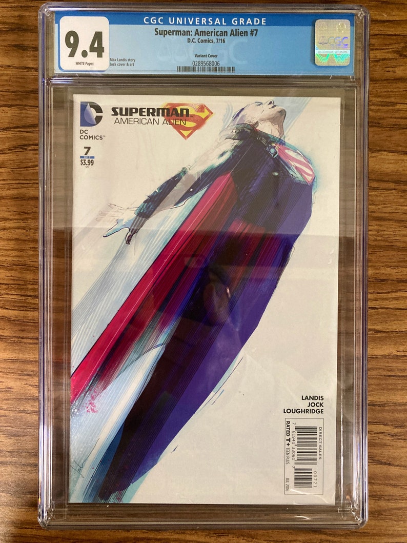 SUPERMAN: American Alien CGC Graded Comic Books. Choose from 1-7 w/ Variant Covers etc. High Grade Collectible Choose from Dropdown Menu. #7 Variant 9.4