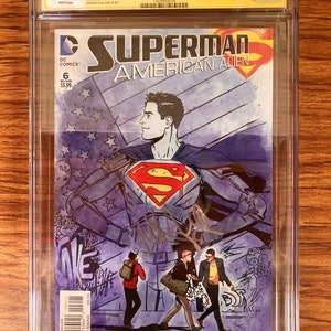 SUPERMAN: American Alien CGC Graded Comic Books. Choose from 1-7 w/ Variant Covers etc. High Grade Collectible Choose from Dropdown Menu. #6 SignedVariant 9.6