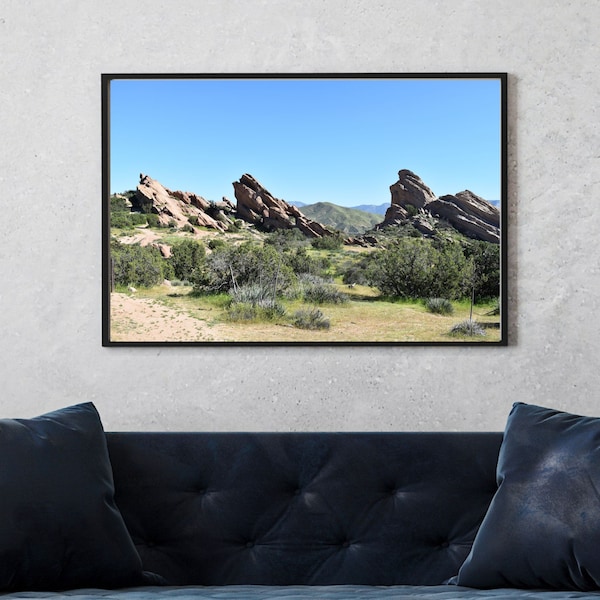 Vasquez Rocks Photography Instant Download California Desert Printable Nature Wall Art Landscape Home Decor Digital Download Printable Photo