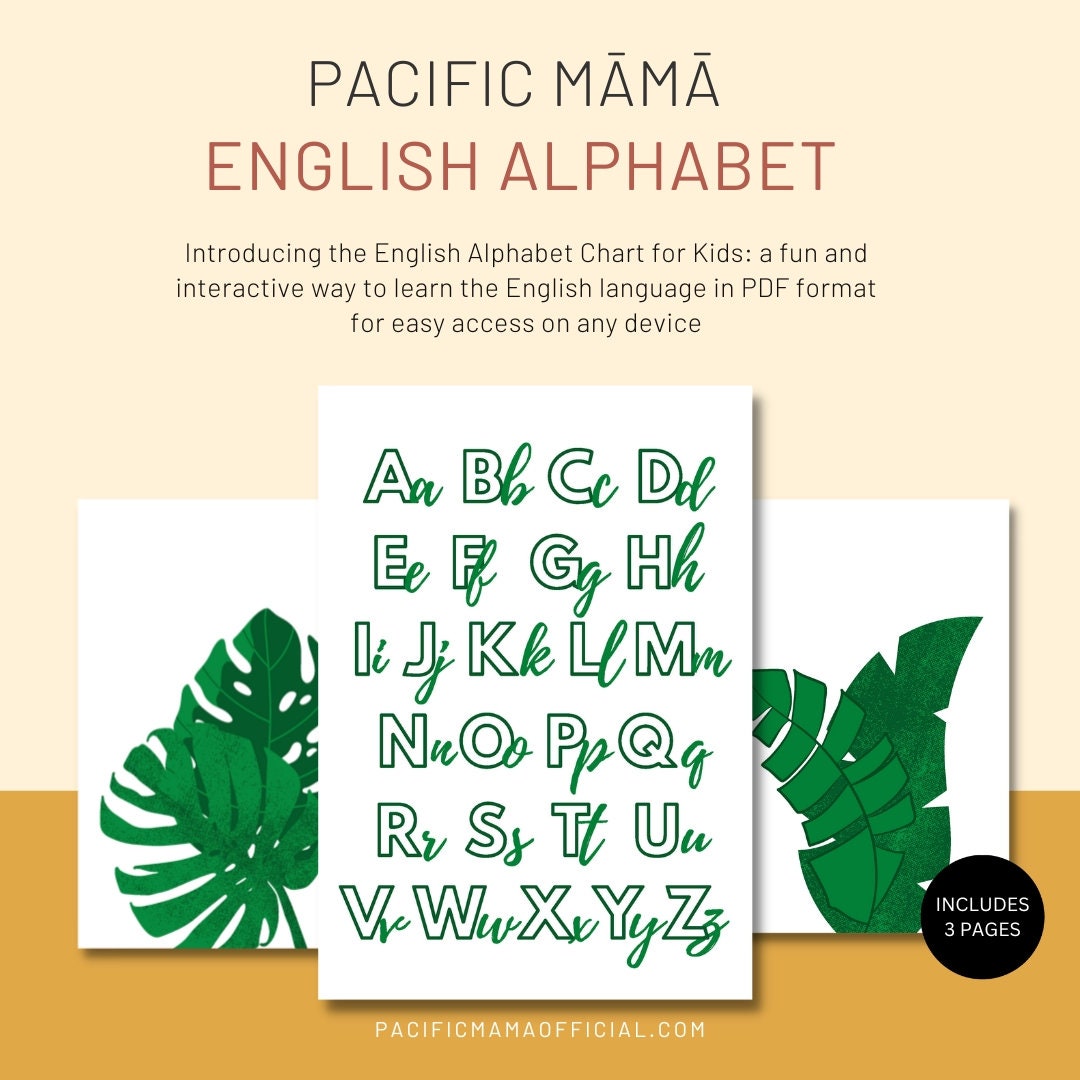 Alphabet Poster - Digital Download — Learning Beautiful