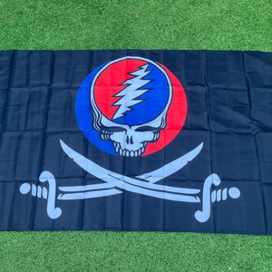 Grateful Dead Steal Your Face Pirate Flag