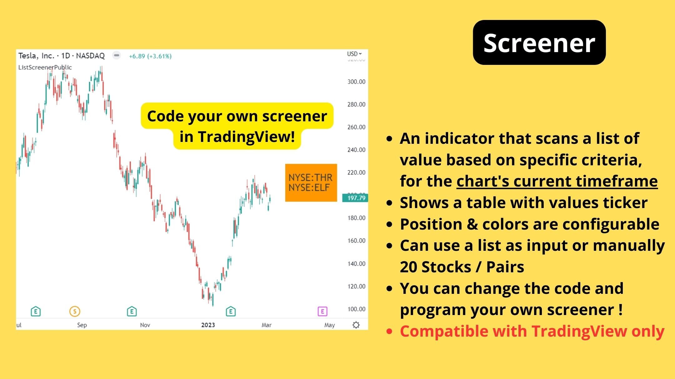 Programmable Screener for Tradingview: Custom Stock, Forex, Crypto Scans  (PDF) - Etsy