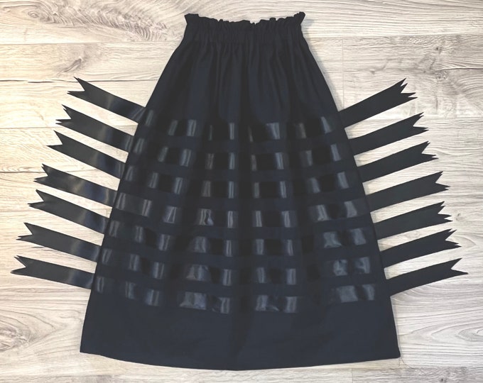 Ribbon Skirt Black Ribbon Skirt Ribbon Skirt With Pockets Indigenous