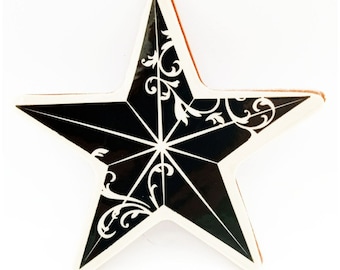 Stampin' Up Large Ornate Star Rubber Stamp Vintage Ornament Stamp 4.5 Inches