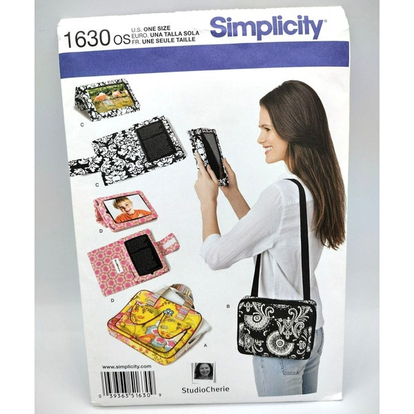 Pattern 1630 Simplicity eBook Reader Tablet Cover Carry Case 2013 One Size Uncut