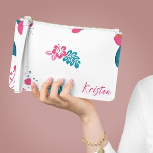 Personalized clutch bag with name | Custom Christmas gift | Custom gift for bride | Maid of Honor present | Personalized gift for her