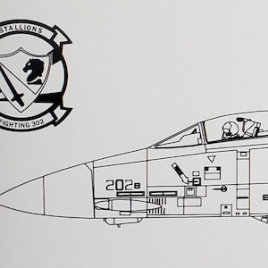 F-14 Profile in Digital SVG and DXF Format