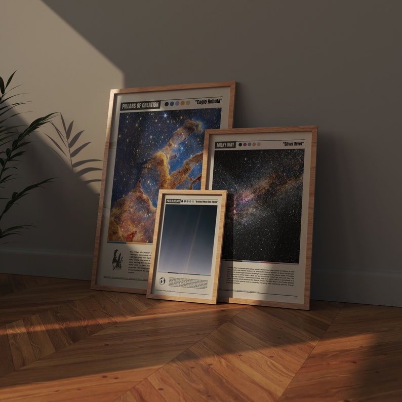 Pale Blue Dot Poster Pale Blue Dot Print Pale Blue Dot Wall Art Pale