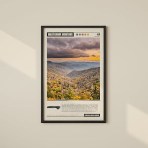Great Smoky Mountains Poster | Great Smoky Mountains Print | Great Smoky Mountains Wall Art | Great Smoky Mountains Decor | Smoky Mountains