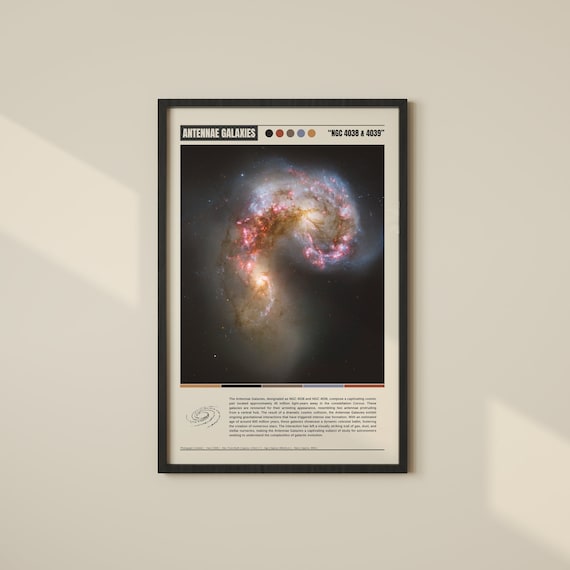 Antennae Galaxies Poster | Antennae Galaxies Print | Antennae Galaxies Wall Art | Antennae Galaxies Decor | Antennae Galaxies Photo | Hubble