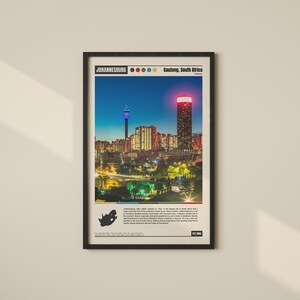 Johannesburg Poster | Johannesburg Print | Johannesburg Wall Art | Johannesburg Decor | Johannesburg Photo | Johannesburg Travel Poster