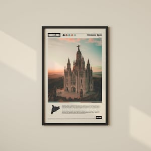 Barcelona Poster, Barcelona Wall Art, Digital Oil Paint, Barcelona Print, Barcelona Photo, Barcelona Print, Barcelona Wall Decor, Spain