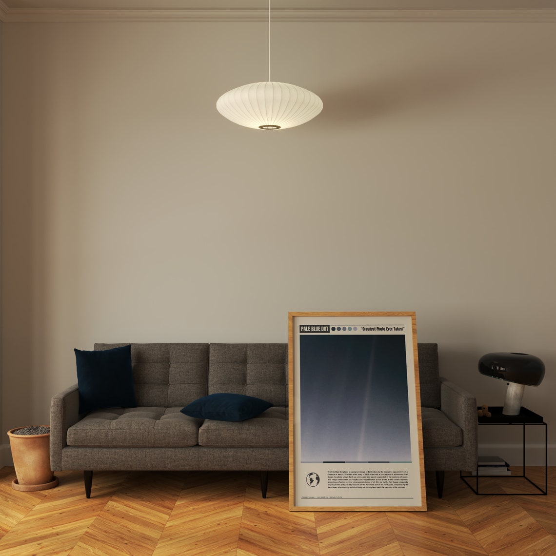 Pale Blue Dot Poster Pale Blue Dot Print Pale Blue Dot Wall Art Pale