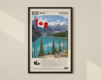 Canada Poster | Canada Print | Canada Wall Art | Canada Decor | Canada Photo | Canada Travel | Canada Map | Canada Mountains | Canada Art