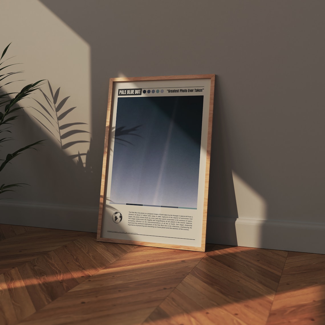 Pale Blue Dot Poster Pale Blue Dot Print Pale Blue Dot Wall Art Pale