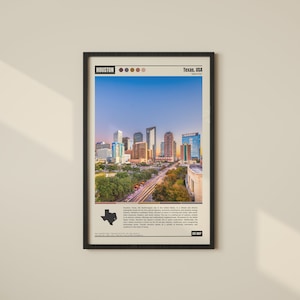 Houston Poster | Houston Print | Houston Wall Art | Houston Decor | Houston Photo | Houston Travel | Houston Map | Houston Skyline | Houston