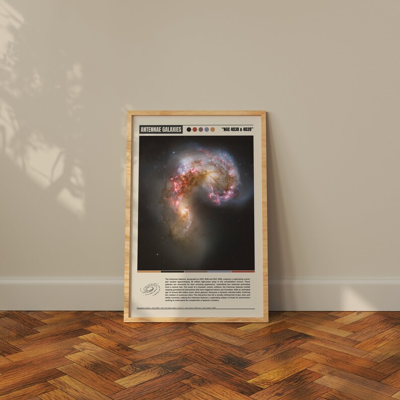 Antennae Galaxies Poster | Antennae Galaxies Print | Antennae Galaxies Wall Art | Antennae Galaxies Decor | Antennae Galaxies Photo | Antennae Galaxies Art | Antennae Galaxies Photography | Antennae Galaxies | NASA Poster | Hubble Space Photograph