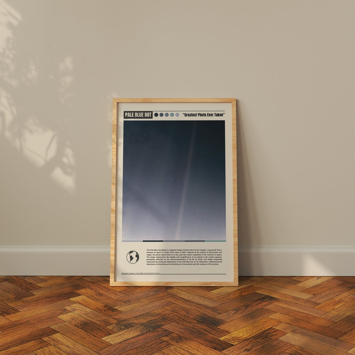 Pale Blue Dot Poster Pale Blue Dot Print Pale Blue Dot Wall Art Pale