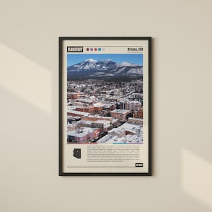 Poster von Flagstaff | Flaggenstab Druck | Flagstaff Wandkunst | Flaggenstab Dekor | Flaggenstab Foto | Flaggenstab Reisen | Flagstaff Karte | Arizona