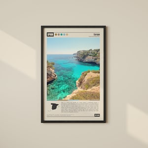 Spain Poster, Spain Wall Art, Digital Oil Paint, Spain Print, Spain Photo, Spain Wall Decor, Spain Poster Print, Spain Decoration, Spain Art