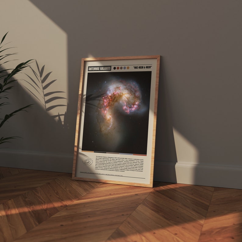 Antennae Galaxies Poster | Antennae Galaxies Print | Antennae Galaxies Wall Art | Antennae Galaxies Decor | Antennae Galaxies Photo | Antennae Galaxies Art | Antennae Galaxies Photography | Antennae Galaxies | NASA Poster | Hubble Space Photograph