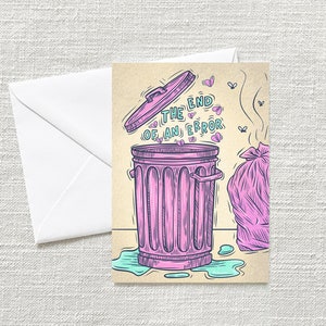 Funny Divorce Card, End of an Error, Breakup Gift image 2