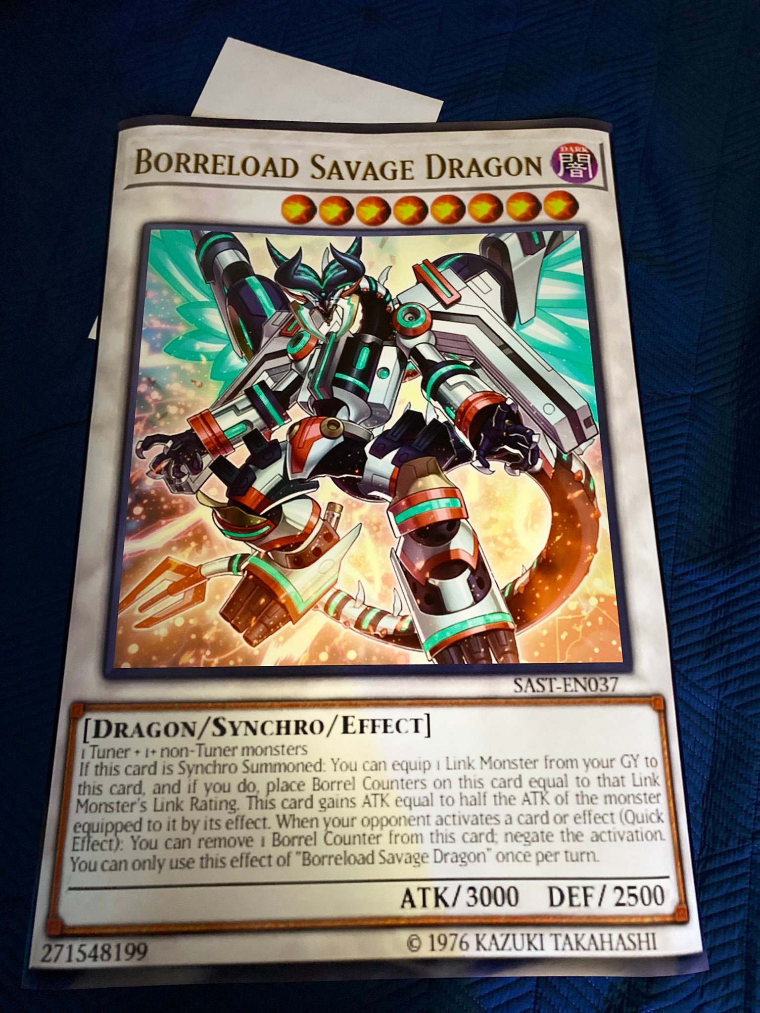 Custom GIANT Yugioh Card Etsy