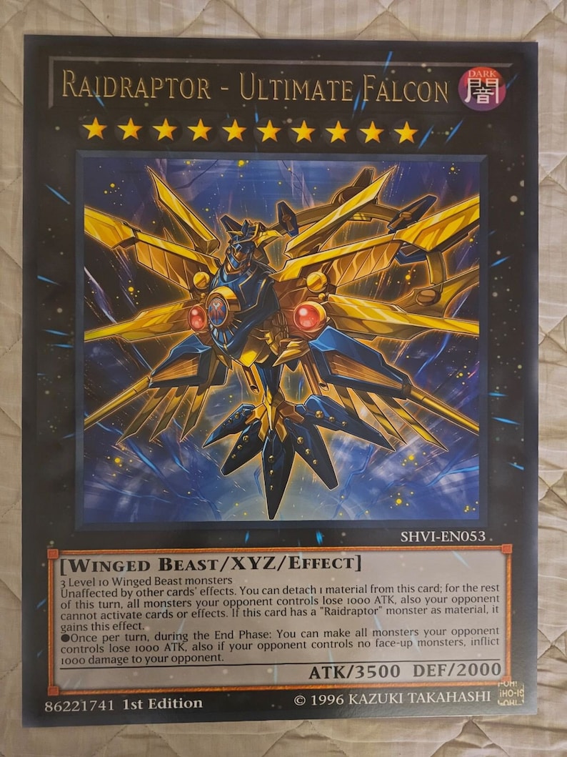 Custom GIANT Yugioh Card Foamboard Etsy