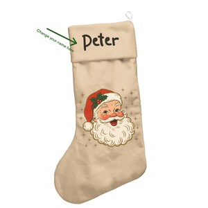 Personalized Christmas stocking, santa clause Christmas stocking, funny Christmas stocking, luxury stocking, family personalized stocking